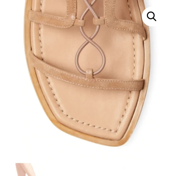 Stuart Weitzman Kora Lace-up Gladiator Sandals Tan -7 - Picture 6 of 9
